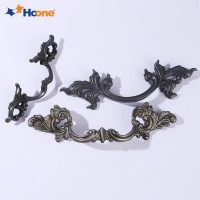 Furniture Hardware Leaf Pull Handle Wholesale Drawer Pulls Antique Leaf