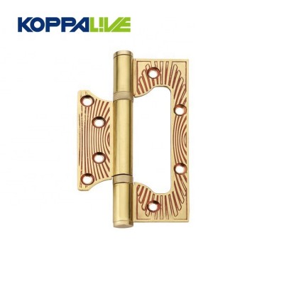 Factory Direct Sale European Style Solid Brass Plated Sub Mother Iron Flush Door Butterfly Hinge