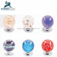 Decorative Glass Door Knobs Desk Drawer Handle