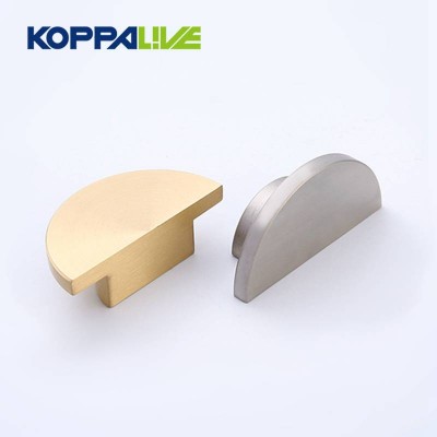 Koppalive Brass Half Moon Wardrobe Handles And Knobs Cabinet Semi Circle Pull Handles Furniture Hardware Factory