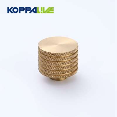 High quality decorative customized brass knurled bathroom cabinet pulls and knobs